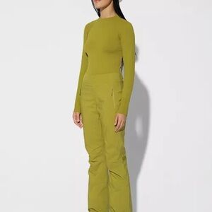NWT Halfdays Alessandra snow pant Green Mustang Women's XS